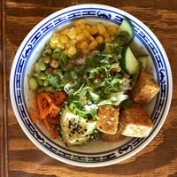 Buddha bowl at Coastal Cookery in Powell River