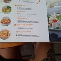 Menu at Spa Cafe in Koh Chang
