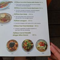 Menu at Spa Cafe in Koh Chang