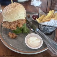 V meat burgerr  at Spa Cafe in Koh Chang