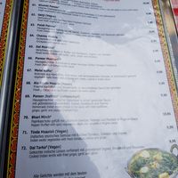 Karte at Ram Restaurant in Berlin