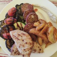 Falafel plate at The Grill in Corfu