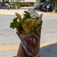 Falafel gyro at The Grill in Corfu