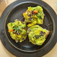 Avocado toast on sourdough. at Kumi Oslobukta in Oslo