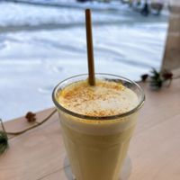 Tumeric latte  #Veganuary at Kumi Oslobukta in Oslo