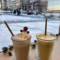 Hot drinks  #Veganuary at Kumi Oslobukta in Oslo