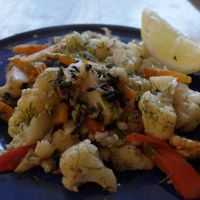 Cauliflower tea dish at Veda House - Sofia in Sofia