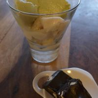 Ginger and banana icecream with a chocolate bite at Veda House - Sofia in Sofia