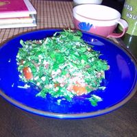 Tabbouleh - An Arabic parsley salad with tomatoes lemon at Veda House - Sofia in Sofia