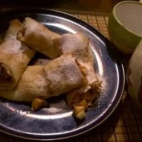 Sweet Pancakes - Vegetarian
Two sweet pancakes stuffed with apples, pesto dates and walnuts. at Veda House - Sofia in Sofia