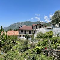 Garden setting   at Garden Organic Restaurant in Kruje