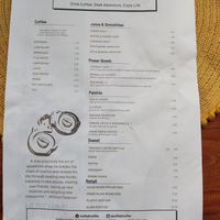 Menu at Cuffed-In-Coffee in Holyhead