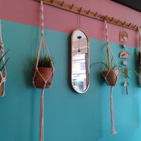 Calm decor at Rawcous Kitchen in Leatherhead