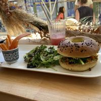 Vegan bagel  at La Parenthèse in Dinard