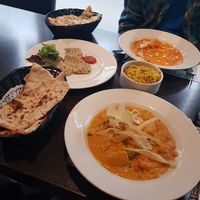 Momo, tandoori roti and vegetable korma at Himalayan Spice in Liskeard