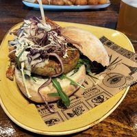 Hamburguesa vegana at Maloka in La Arena