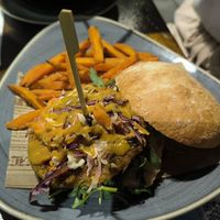 Hamburguesa vegan at Maloka in La Arena