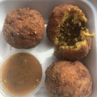 Rellenos De Papas  at Cocina Plantosaurus in Charles Town