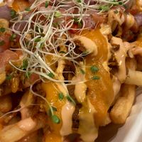 Papas supremas with jackfruit at Cocina Plantosaurus in Charles Town