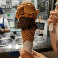 Dark chocolate and salted caramel at Fabrika in Tirana
