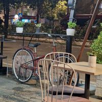 In front at Fabrika in Tirana
