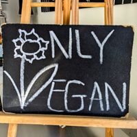 One side is fully vegan at Fabrika in Tirana