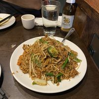 Vegetarian Chow Kueh Teow Noodle (this one is not vegan but you can ask to have tofu instead of eggs, same for the other dish)   at Penang Malaysian Cuisine in Philadelphia