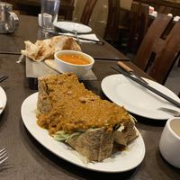 Vegetarian Roti Canai (this one Is very good !) & Vegetarian Satay Tofu  at Penang Malaysian Cuisine in Philadelphia