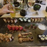 Vegan platter to share at Berger Streetfood in Frankfurt