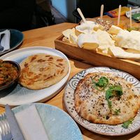 Mushroom naan, no-chicken curry, Indian nachos at Little Andaman in Barcelona