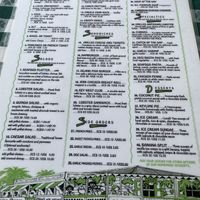 Here’s the menu - so so much can be made vegan on request  at Hemingways in St Johns