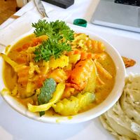 Veg curry   at Hemingways in St Johns