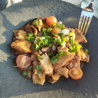 No chicken in fig sauce at Dok 14 in Cadzand