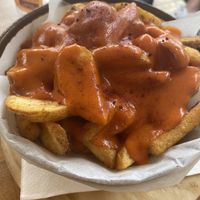 Vegan patatas bravas at Sarten in Mallorca