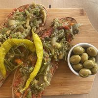 Pa amb oli verduras  at Sarten in Mallorca