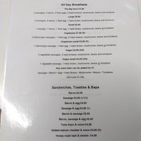 Several vegan breakfast options at The Lunchbox in Barmouth