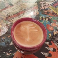 Oatmilk latte at Lit Coffee Roastery & Bakeshop in Bethlehem