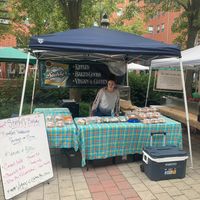 Stehly's Bakery (serving various vegan baked goods) at Bethlehem Farmers' Market in Bethlehem
