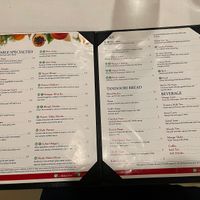 Menu  at NaanWise Indian Cuisine in Washington