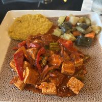 Another delicious vegan meal at Queen of Sheba!   at The Queen of Sheba in Addison