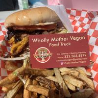 Wholly Buboclaat burger #Whollified  at Wholly Mother Vegan in Los Angeles