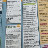 Main menu as of Aug 2024  at The Beck in Mablethorpe