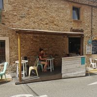 Terraza exterior at L'autèntic in Begur