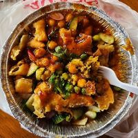 10/1/24 - Chat samosa minus the yogurt. Delicious!!! A little strong on its own so next time I might ask for a side of rice. at Four Sisters Kabob and Curry in Stevensville