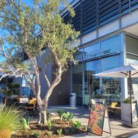 Outside at Cafe Gratitude in Newport Beach