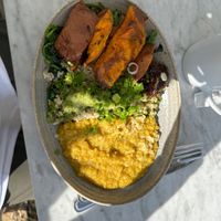 I Am Humble with brown rice  at Cafe Gratitude in Newport Beach