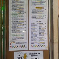 Menú  at Tiki Taco - Clavel in Madrid