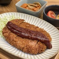 Japanese Tonkatsu: Deep fried vegan Omni pork cutlet! Very thin coating, crispy! #Veganuary at Be With Years in Kowloon