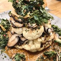 Cauliflower steak with crispy kale! #Veganuary at Be With Years in Kowloon