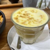 Turmeric latte  at Be With Years in Kowloon